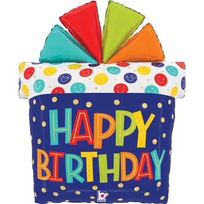 Betallic Foil Shape 69cm (27") Birthday Gift Smiley