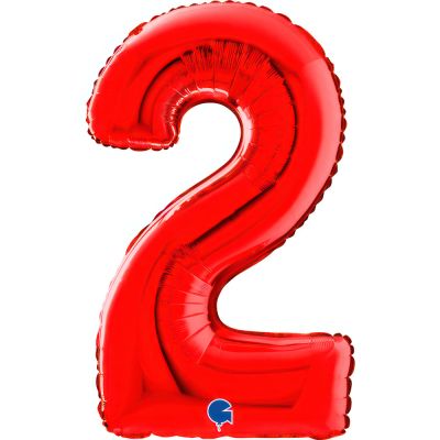 Grabo Foil 66cm (26") Mid-Size Red Number 2