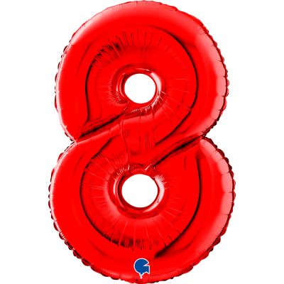 Grabo Foil 66cm (26") Mid-Size Red Number 8