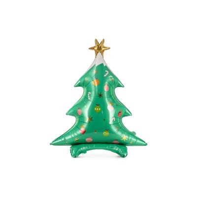 Party Deco Foil Shape Matte Christmas Tree with Star 78cm x 94cm