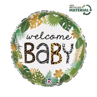 Betallic Foil 45cm (18") Jungle Welcome Baby
