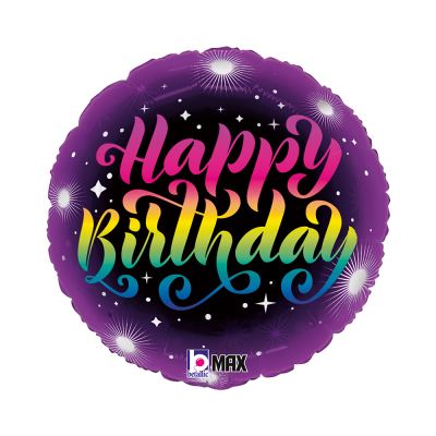 Betallic Foil 46cm (18") Neon Birthday