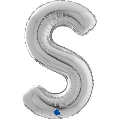 Grabo Foil 66cm (26") Silver Letter S