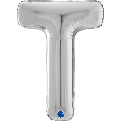 Grabo Foil 66cm (26") Silver Letter T