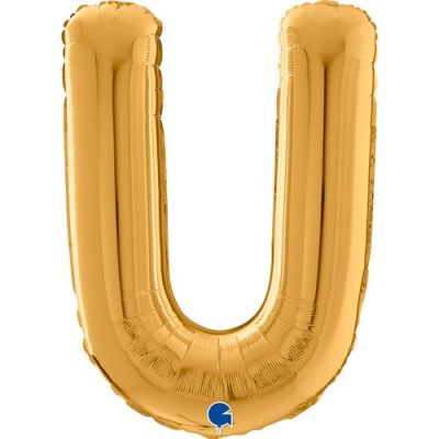 Grabo Foil 66cm (26") Antique Gold Letter U
