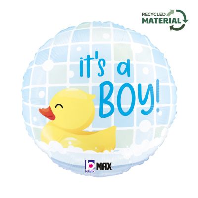 Betallic Foil 46cm (18") It's A Boy Rubber Ducky