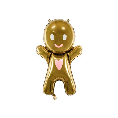 Party Deco Foil Shape Gingerbread Man 67cm x 97cm