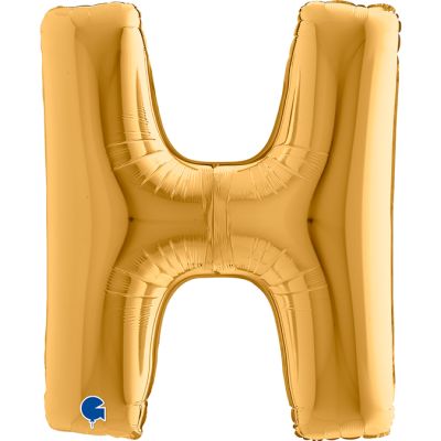 Grabo Foil Megaloon 102cm (40") Antique Gold Letter H