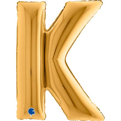 Grabo Foil Megaloon 102cm (40") Antique Gold Letter K
