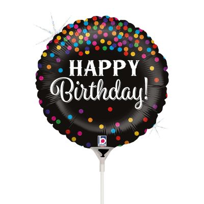 Betallic Microfoil 22cm (9") Glittering Birthday Confetti - Air fill (unpackaged)