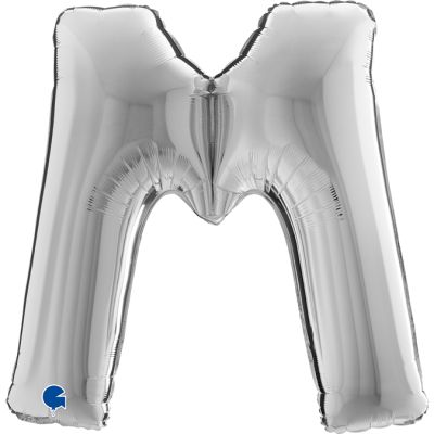 Grabo Foil Megaloon 102cm (40") Silver Letter M