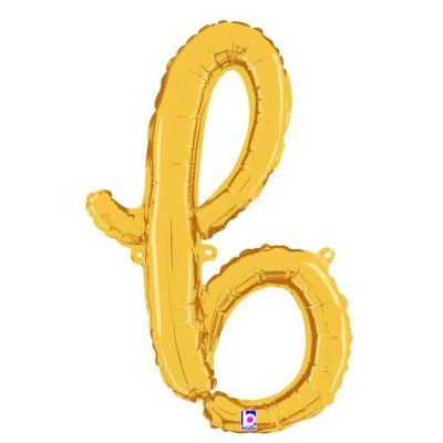 Betallic 24" Script Gold Letter B