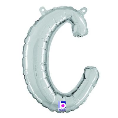 Betallic 14" Script Silver Letter C