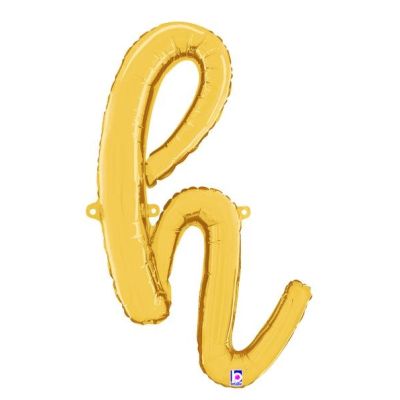 Betallic 24" Script Gold Letter H