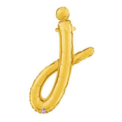 Betallic 24" Script Gold Letter J