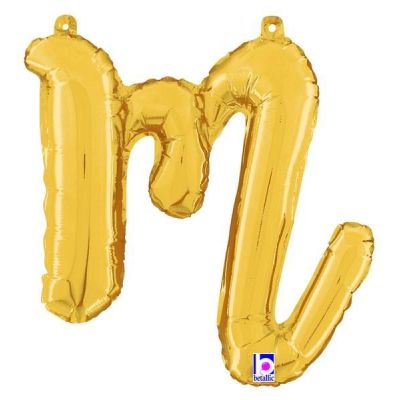 Betallic 14" Script Gold Letter M