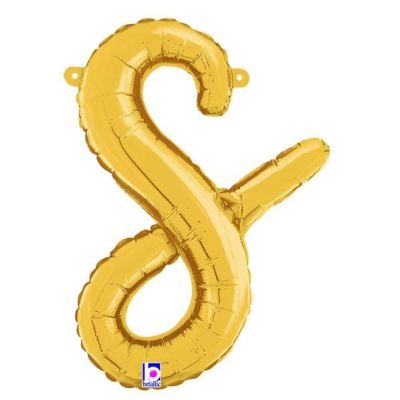 Betallic 14" Script Gold Letter S