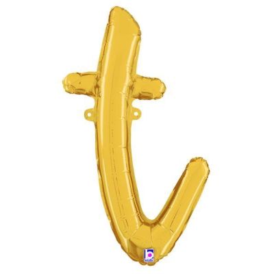Betallic 24" Script Gold Letter T