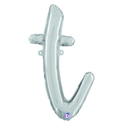 Betallic 24" Script Silver Letter T