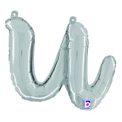 Betallic 14" Script Silver Letter U