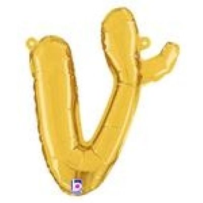 Betallic 14" Script Gold Letter V