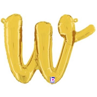 Betallic 14" Script Gold Letter W