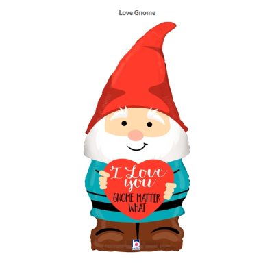 Betallic Foil Shape 86cm (34") Gnome Love