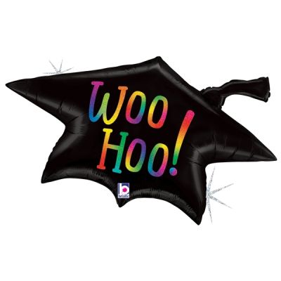 Betallic Foil Shape 84cm (33") Woo Hoo! Graduation Cap