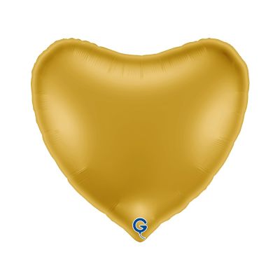 Grabo Foil Solid Colour Heart 91cm (36") Gold 5 (Unpackaged)