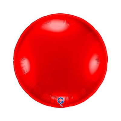 Grabo Foil Solid Colour Round 91cm (36") Red (Unpackaged)