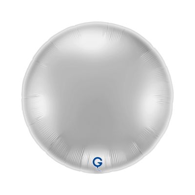 Grabo Foil Solid Colour Round 91cm (36") Silver (Unpackaged)