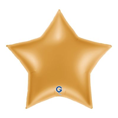 Grabo Foil Solid Colour Star 91cm (36") Gold (Unpackaged)