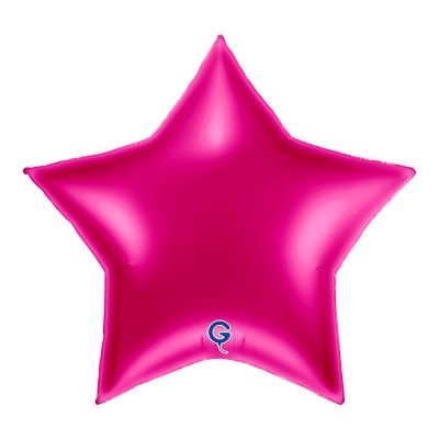 Grabo Foil Solid Colour Star 91cm (36") Magenta (Unpackaged)