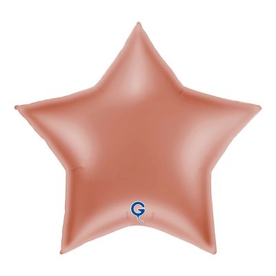 Grabo Foil Solid Colour Star 91cm (36") Rose Gold (Unpackaged)