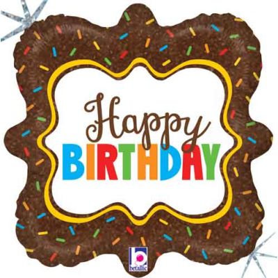 Betallic Foil 45cm (18") Birthday Chocolate Sprinkles