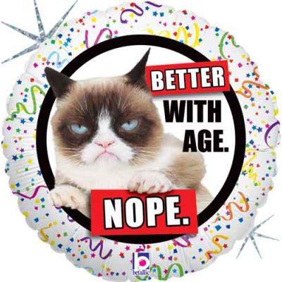 Betallic Foil 45cm (18") Grumpy Cat Better with Age