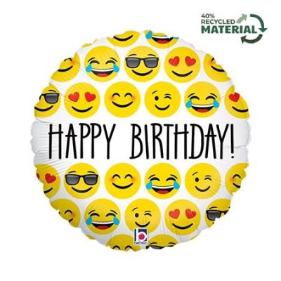Betallic Foil 45cm (18") Emoji Birthday