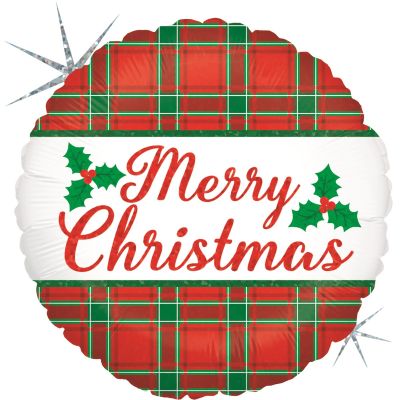 Betallic Foil 46cm (18") Christmas Plaid