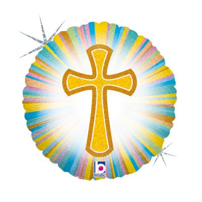 Betallic Holographic Foil 45cm (18") Cross