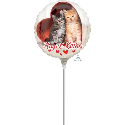 Anagram Microfoil 22cm (9") Avanti Hugs & Kittens (Air Fill & Unpackaged) 