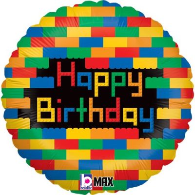 Betallic Foil 45cm (18") Birthday Blocks