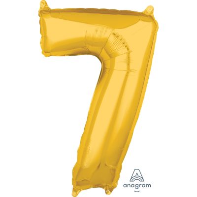 Anagram Foil 66cm (26") Mid-Size Gold Number 7