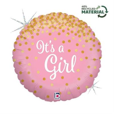 Betallic Holographic Foil 45cm (18") Holographic Glittering It's A Girl