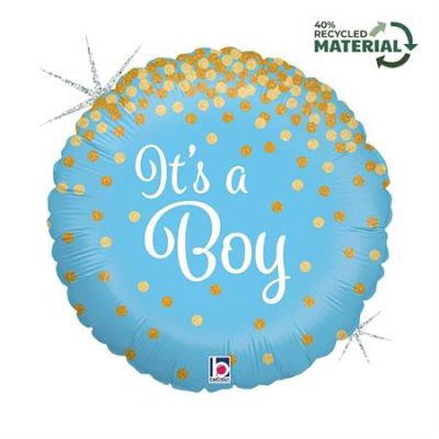 Betallic Holographic Foil 45cm (18") Glittering It's A Boy