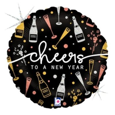 Betallic Foil 45cm (18&quot;) New Year Cheers (Unpackaged)
