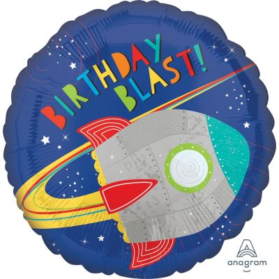 Anagram Foil 45cm (18") Blast Off Birthday