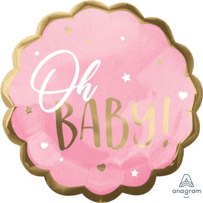 Anagram Foil Shape Pink Baby Girl (55cm)