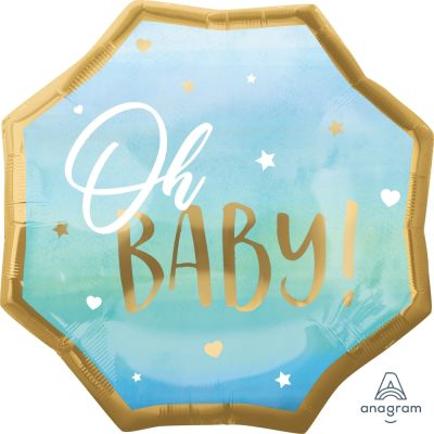 Anagram Foil Shape Blue Baby Boy (55cm)