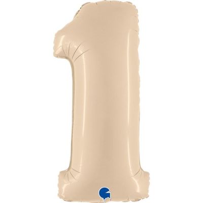 Grabo Foil 102cm (40") Satin Cream Number 1