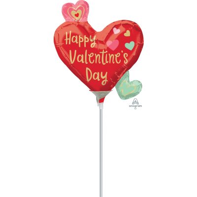 Anagram Microfoil 22cm (9") HVD Heart Trio - Air fill (unpackaged) 